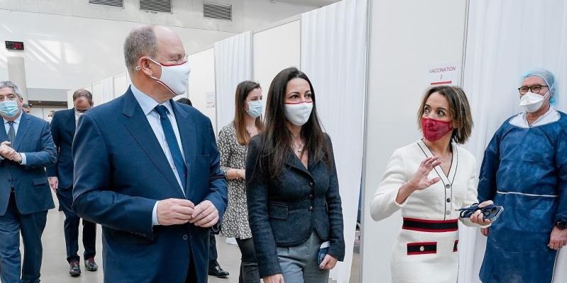 Inauguration du Centre de Vaccination au Grimaldi Forum