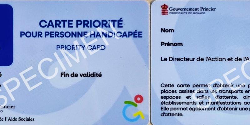 Un nouveau modèle de carte pour les personnes handicapées